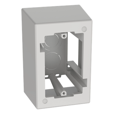 PANDUIT JB1DWH-A - Caja de Pared Superficial / ABS / 133x88.5x69.8 mm / Salidas 1/2-3/4-1 in / Cinta Adhesiva / Blanco | SIERRA STORE