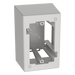 PANDUIT JB1DWH-A - Caja de Pared Superficial / ABS / 133x88.5x69.8 mm / Salidas 1/2-3/4-1 in / Cinta Adhesiva / Blanco | SIERRA STORE