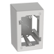 PANDUIT JB1DWH-A - Caja de Pared Superficial / ABS / 133x88.5x69.8 mm / Salidas 1/2-3/4-1 in / Cinta Adhesiva / Blanco | SIERRA STORE