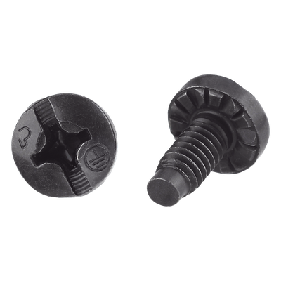 PANDUIT RGTBS-C - Tornillo de Conexión a Tierra / #12-24 x 1/2 pulgada / Cabeza Pan Head Phillips / Acero Tricromado Negro / Bolsa 100 | SIERRA STORE