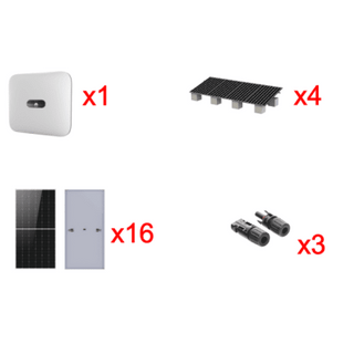 Kit Solar Interconexion  / 10kW  220Vca / Inversor HUAWEI / Montaje Incluido - HUAWEI FUSIONSOLAR