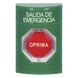 Botón de Salida de Emergencia / Texto en Español / Acción Mantenida / LED de Iluminación / Cubierta Transparente / UL cUL ADA | SIERRA STORE
