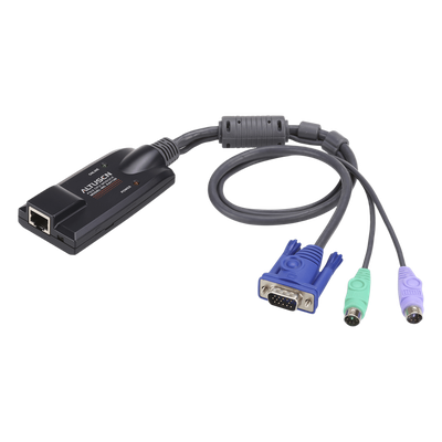 Adaptador KVM / DVI-USB / 2 Puertos / Selector Remoto / 0.15 kg / 3.54 x 1.69 x 0.86 in | SIERRA STORE