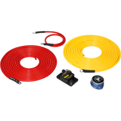 Kit Náutico de Conexión de Alimentación Premium / 6 AWG / 12 V / Un Amplificador / Hasta 6.09 m (20 ft) de Batería / Cobre OFC Puro | SIERRA STORE