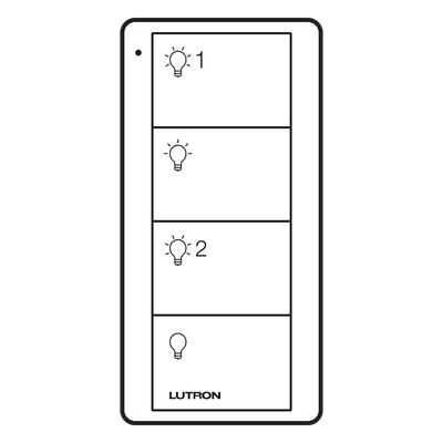Control remoto Pico / 4 botones / 2 grupos / Clear Connect RF / CR2032 10 años / Multi-sistema Lutron | SIERRA STORE