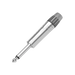 Conector Plug Mono / 1/4'' Macho / Carcasa Cromada Perlada / Cable OD 4-7 mm / Alivio de Tensión Tipo Mandril | SIERRA STORE