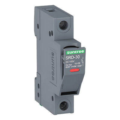 Porta Fusible DC / 1000V / 1 Polo / Riel DIN 35 mm / 30 kA / 1-30 A / IP20 | SIERRA STORE
