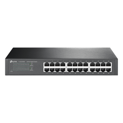 Switch Gigabit no administrable / 24 puertos 10/100/1000 Mbps / 35.7 Mpps / Escritorio o rack | SIERRA STORE