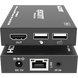Extensor HDMI con KVM | Sobre IP | Transmisión hasta 150m | Cat5e/6 | HDCP 1.4 | 1080p | Control IR | Compatible con Switch 1G | SIERRA STORE