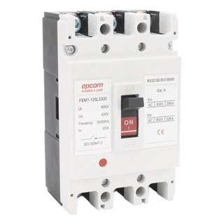 Protector Térmico Trifásico / 63A / 690V CA / 3P / Capacidad de Ruptura 125A / -5°C a +40°C | SIERRA STORE