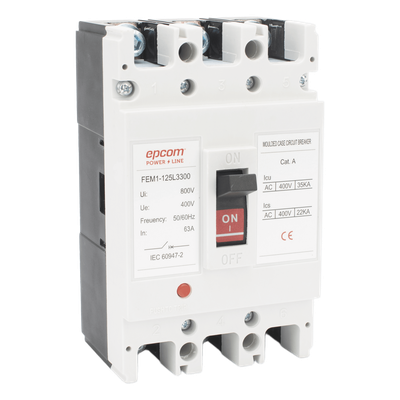 Protector Térmico Trifásico / 63A / 690V CA / 3P / Capacidad de Ruptura 125A / -5°C a +40°C | SIERRA STORE