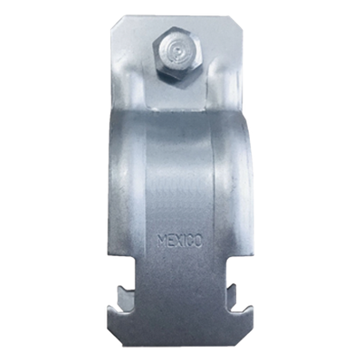 Abrazadera Unicanal / 19 mm (3/4") / Calibre 16 (1.5 mm) / Conduit Cédula 40 / 5.3 kg por 100 unidades | SIERRA STORE