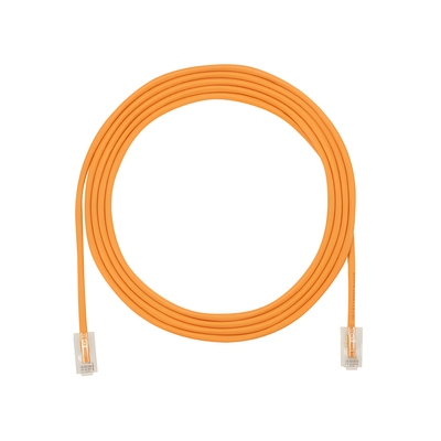 PANDUIT UTP28X8INOR - Cable de Parcheo UTP / Cat6A / 28 AWG / CM-LSZH / 0.67 pies (8 pulgadas) / Naranja | SIERRA STORE