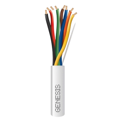 Cable de Cobre Sólido / 18 AWG / 8 Conductores / 305 m (1000 ft) / Plenum / Blanco / CL3P FPLP CMP FT6 | SIERRA STORE