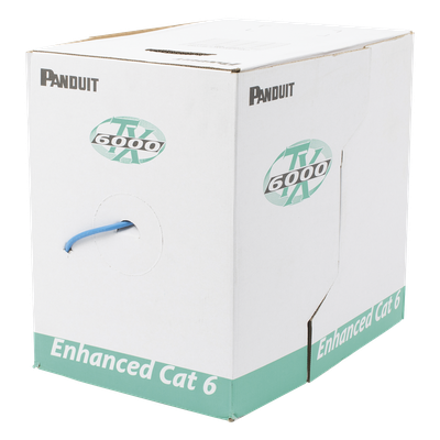 PANDUIT PUL6004BU-FE - Bobina de Cable UTP 305 m. de Cobre, TX6000™ PanNet, Reelex, Azul, Categoría 6 Mejorado (23 AWG), LSZH (Bajo | SIERRA STORE