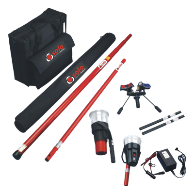 Kit de Prueba para Detectores Térmicos y de Humo / Pértiga Telescópica 6 m (19.7 ft) / Probador Térmico Integrado / Diseño Universal / | SIERRA STORE