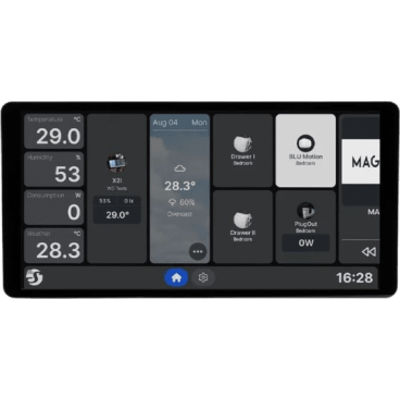 Panel de Control Inteligente para Hogar / Pantalla Táctil 6,95 pulgadas / Resolución 1440 x 720 px / S.O. Android/ Wi-Fi / Bluetooth 5 | SIERRA STORE
