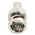 Conector Coaxial BNC Macho / Impedancia 75 Ohm / Anillo Plegable / RG-6 / 25 mm / Níquel-Oro-Teflón | SIERRA STORE