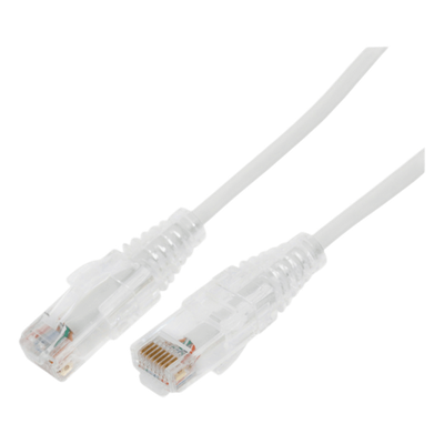LINKEDPRO BY EPCOM LP-UT6A-200-WH28 - Cable de Parcheo Slim UTP / Cat6A / 2 m (6.56 ft) / 28 AWG / Blanco | SIERRA STORE