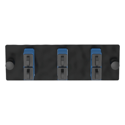 PANDUIT FAP3WBUDSCZ - Placa Acopladora de Fibra Óptica / 3 Conectores SC Duplex (6 Fibras) / Monomodo OS1/OS2 / Color Azul / Diseño | SIERRA STORE