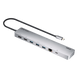 Dock Multipuerto USB-C / 11 en 1 / 8K@120Hz Single o Dual 4K@60Hz / PD 100W / USB 3.2 Gen 1 / Ethernet Gigabit / SD MicroSD / Aluminio | SIERRA STORE