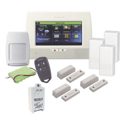 Kit de alarma inalámbrico / Panel pantalla táctil 7" / 3 contactos magnéticos / Sensor de movimiento / Control remoto / Z-Wave | SIERRA STORE