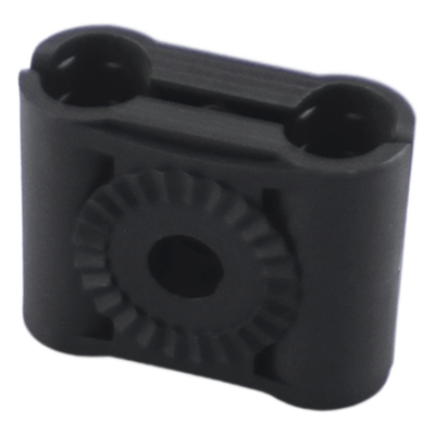 Sujetador Plástico para Cable Coaxial / Doble Canal / 3/8" (9.5 mm) a 11 mm / Varilla Roscada 3/8" o M10 / Paquete de 10 | SIERRA STORE