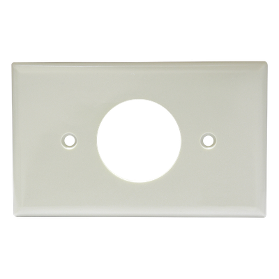 Placa de Contacto Sencilla / Material ABS / Color Marfil / Uso Interior | SIERRA STORE