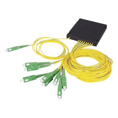 Splitter Óptico PLC / 1:8 / SC/UPC / 1260-1650 nm / -40°C a 85°C / Pigtail 1.0m | SIERRA STORE