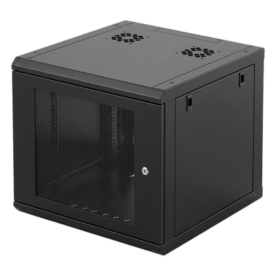 Gabinete Rack 19 Pulgadas / 6U / Montaje Pared / Ventilado / Acero Calibre 20 / Carga 100 Kg / 372x606x636 mm (14.6x23.9x25.0 in) / | SIERRA STORE