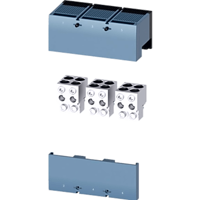 Zapatas para Interruptor automático tipo 3VA55/65/66. 4 Barrenos para calibre admisible 4/0 a 500 Kcmil. 3 Piezas | SIERRA STORE