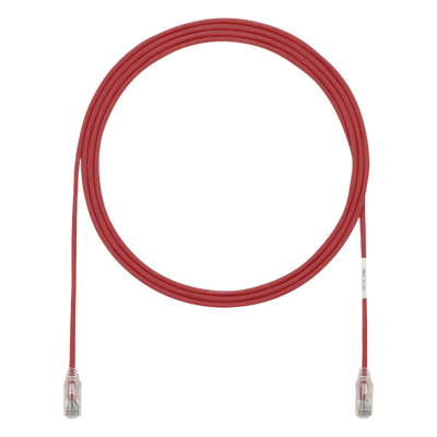PANDUIT UTP28SP1RD - Cable de Parcheo UTP / Cat6 / 28AWG Diámetro Reducido / 0.3 m (1 Pie) / LSZH-CM Doble Clasificación / RJ50μ Oro | SIERRA STORE