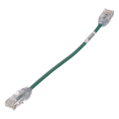 PANDUIT UTP28SP8INGR - Cable de Parcheo Cat6 UTP / 28AWG Diámetro Reducido / 3.8 mm / 20.2 cm (0.66 ft) / Verde / LSZH-CM | SIERRA STORE