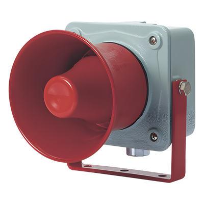 Sirena Electrónica Industrial / Volumen Máx. 120 dB / Operación 120 VCA / IP66 / Rango -30°C a +50°C / Carcasa Aluminio Hermética | SIERRA STORE