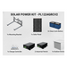 Kit Solar PoE / 225 W / 24 Vcc / 2 Salidas / 120 Ah / 48 h Autonomía | SIERRA STORE