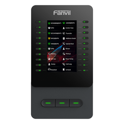 Módulo de Expansión IP / Pantalla Color 4.3 Pulgadas / 60 Teclas DSS Programables / USB Tipo-C / Cascada hasta 4 Unidades / Soporte | SIERRA STORE