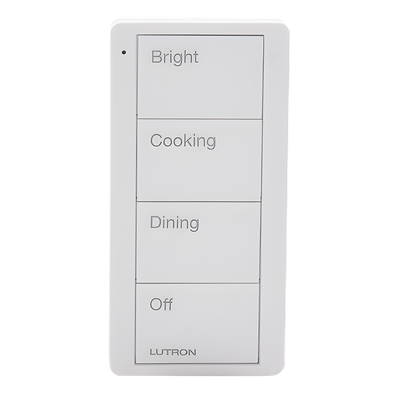 Control de escenas Pico / 4 botones grabados Bright-Cooking-Dining-Off / RF 431-437 MHz / batería CR2032 de 10 años / Caseta Wireless | SIERRA STORE