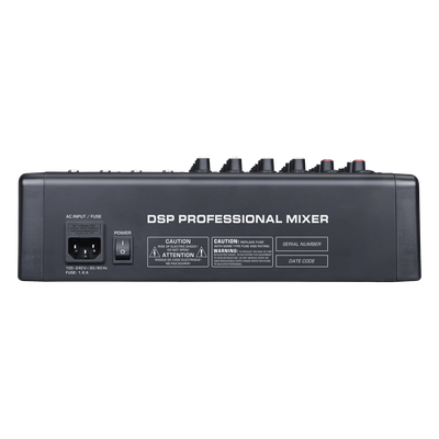 HIKVISION DS-QAPMCR8-A - Consola de Mezcla Analógica / 8 Canales / 6 Entradas Mic/Línea / 12 Salidas / DSP 14 Efectos / Bluetooth / | SIERRA STORE