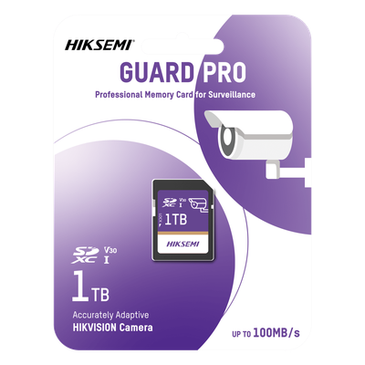 HIKSEMI by HIKVISION HS-SD-P10/1TB/GUARDPRO - Tarjeta SD GuardPro P10 / 1 TB / 100 MB/s Lectura / 90 MB/s Escritura / Clase 10 U3 V30 | SIERRA STORE