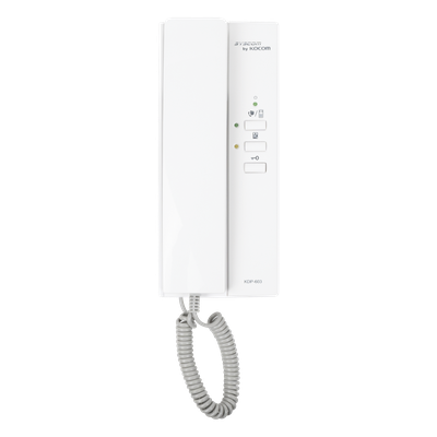 Auricular para sistema de audioportero / Compatible con KLPD410 y KIP120 / Cableado 5 hilos / Alcance 300 m (984 ft) / Montaje en pared | SIERRA STORE