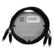Cable de Audio 2 RCA a 2 RCA / Conectores Negros / Diferenciadores Rojo y Blanco / 2 m (6.56 ft) | SIERRA STORE