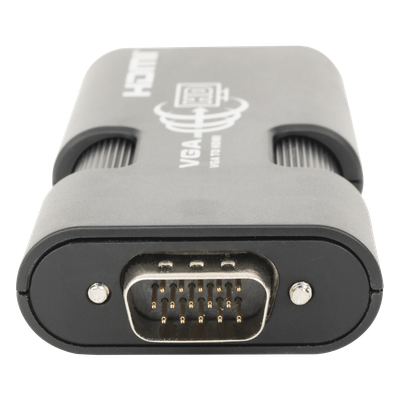 MINI Adaptador de VGA a HDMI /  Resolución 1920x1080 @ 60Hz / Jack de audio de 3.5mm / Soporta alimentacion  por Micro USB | SIERRA STORE