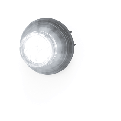 Estrobo LED Oculto / 12 LEDs / Dual Color Azul/Blanco / 12-24 V DC / Bisel Negro / Lente Transparente | SIERRA STORE
