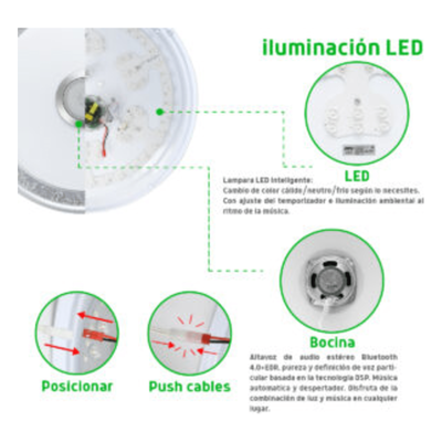 Luminario LED RGB / 40W / 3000 Lúmenes / Control Bluetooth / Temperatura Ajustable / 85-265V AC | SIERRA STORE