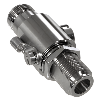 Protector Contra Descargas Eléctricas / DC a 5.8 GHz / Impedancia 50Ω / Bidireccional / Tubo de Gas 90V / Conectores N Hembra | SIERRA STORE