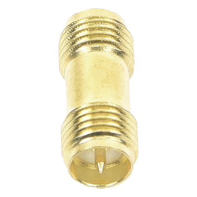 Adaptador Coaxial RF / SMA Hembra Inverso a SMA Hembra Inverso / Montaje en Línea / Cuerpo Bronce con Oro / Aislante Teflón | SIERRA STORE