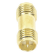 Adaptador Coaxial RF / SMA Hembra Inverso a SMA Hembra Inverso / Montaje en Línea / Cuerpo Bronce con Oro / Aislante Teflón | SIERRA STORE