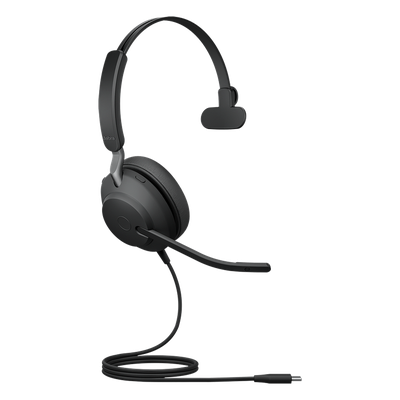 Jabra Evolve 2 40, Auricular mono versión UC con aislamiento de ruido, conexión USB-C y indicador de ocupado (Busylight) | SIERRA STORE