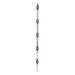 EPCOM INDUSTRIAL SYS-POST-2-R2 - Poste de Paso para Cerca Electrificada / Aluminio PTR 1 m (3.28 ft) / Perfil Cuadrado 1" / 5 | SIERRA STORE