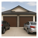 ACCESSPRO APDOOR-107B - Puerta de Garage / Línea Central / Imitación Madera Oscura / 10x7 pies / 3.05x2.13 m / Aislada / Estilo | SIERRA STORE